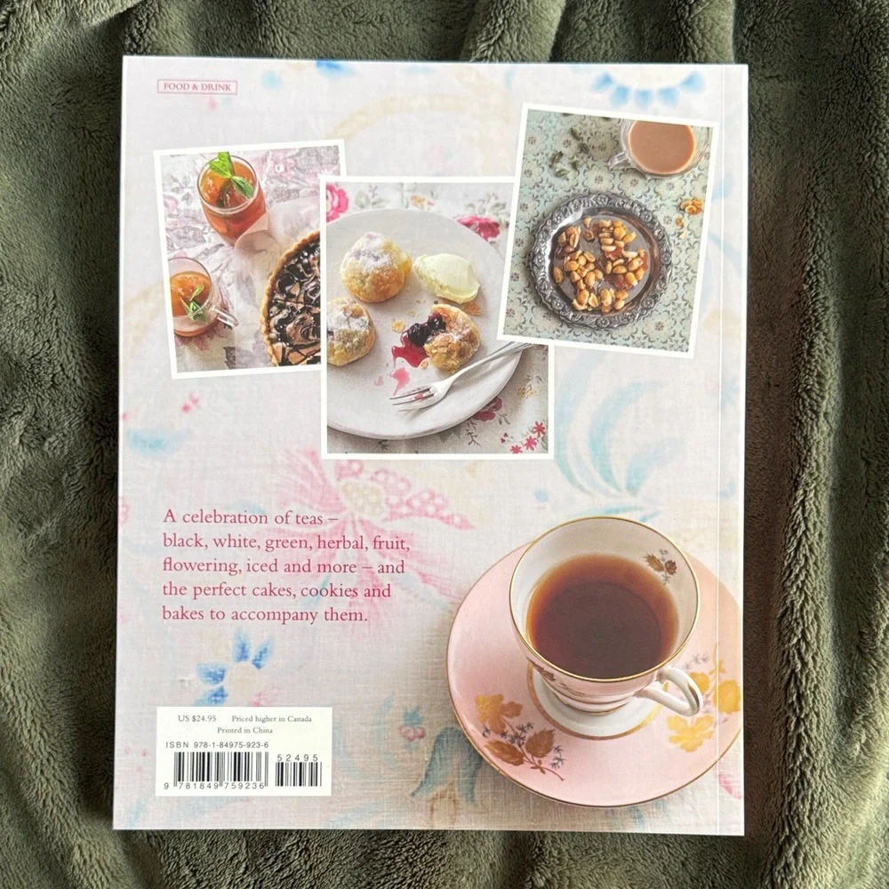 Tea & Treats Cookbook — Pink Floral Cover